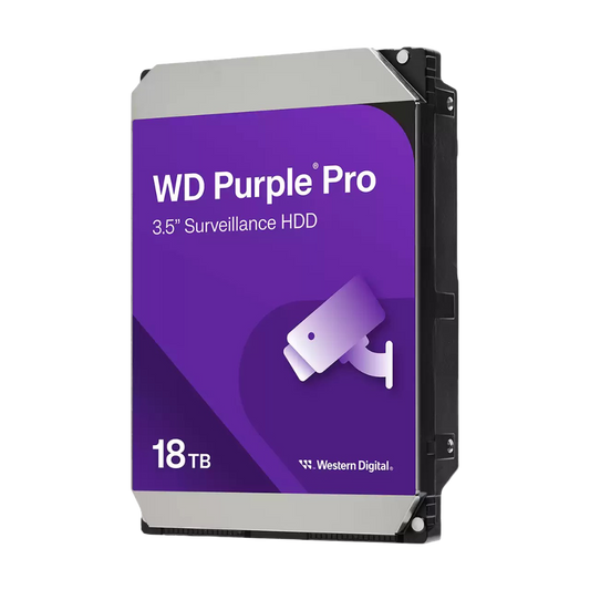 WD Purple Pro 3.5" 18TB Surveillance HDD 512MB 7200RPM SATA - WD181PURP