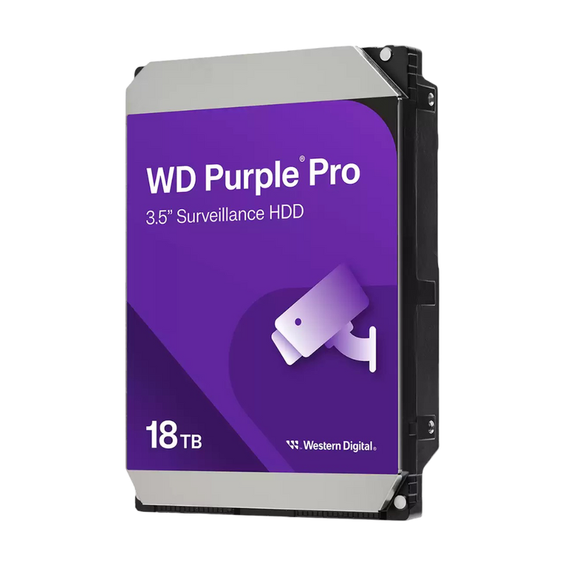 WD Purple Pro 3.5" 18TB Surveillance HDD 512MB 7200RPM SATA - WD181PURP