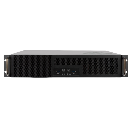 SilverStone RM23-502 2U dual 5.25" drive bay rackmount industrial storage server ATX Casing with USB 3.1 Gen1 interface - SST-RM23-502