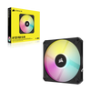 Corsair iCUE AF120 RGB SLIM 120mm PWM Fluid Dynamic RGB Fan Single Pack - Black - 840006693741
