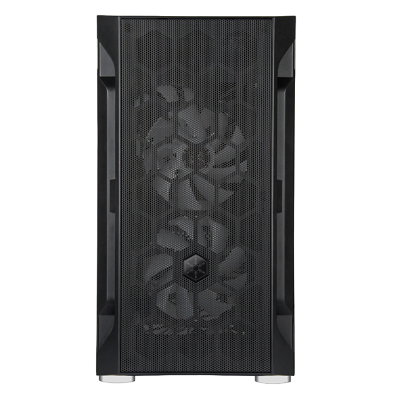 SilverStone FAH1MB-PRO Micro-ATX Tower case with ARGB lighting Tempered Glass - Black  - SST-FAH1MB-PRO