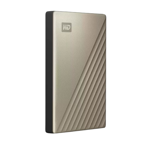WD My Passport Ultra 4TB USB-C Portable HDD Gold Transfer Rate up to 5Gb/s - 718037873886
