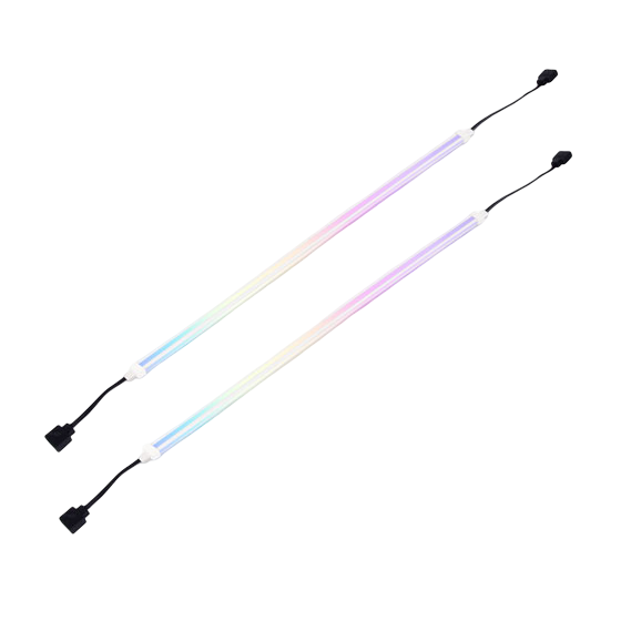SilverStone LS04 450mm High-Density Magnetic ARGB LED Strip x2 Premium Dual-Sided Addressable RGB LEDs - SST-LS04