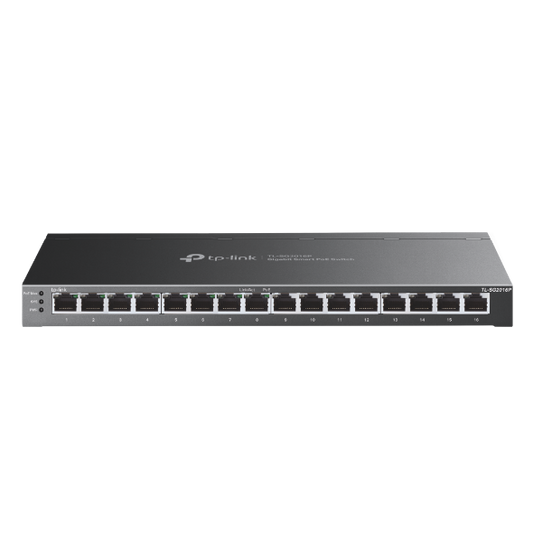 TP-Link TL-SG2016P JetStream 16-Port Gigabit Smart Switch with 8-Port PoE+ - 4897098689493