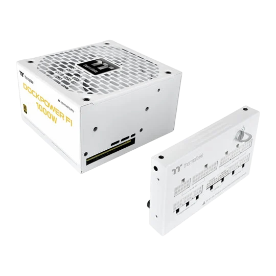 Thermaltake DockPower FI Snow 1000W 80+ Gold PSU 100-240Vac 50Hz-60Hz White - 84048031147