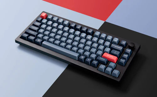 Keychron V1 Max QMK/VIA Wireless Custom Mechanical Keyboard- Carbon Black - Gateron Jupiter Red - 4895248861249