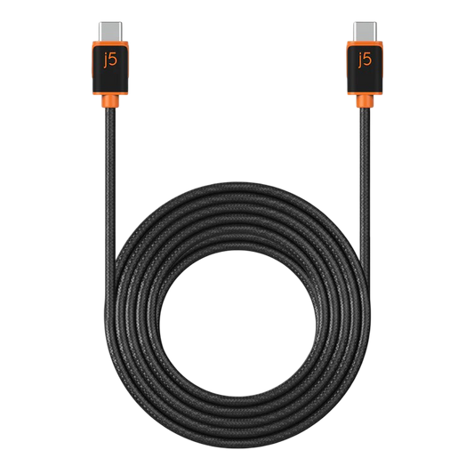 J5create USB-C to USB-C Sync & Charge Cable 3m 9.8ft Interface USB-C Transfer Speed 480Mbps - 4712795086652
