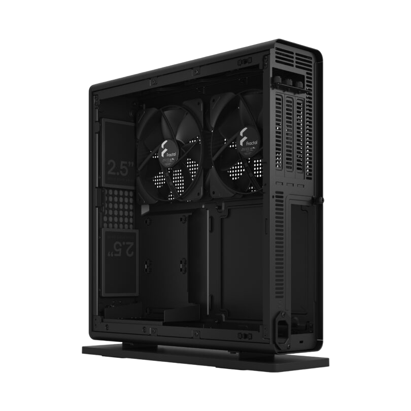 Fractal Design Ridge Mini-ITX Slim Small Form Factor PC Case - Black - FDRIDGEITXBLK