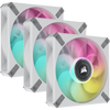 Corsair ML120 RGB ELITE 120mm Magnetic Levitation RGB Fan Triple Pack with Lighting Node CORE - White - 840006640127