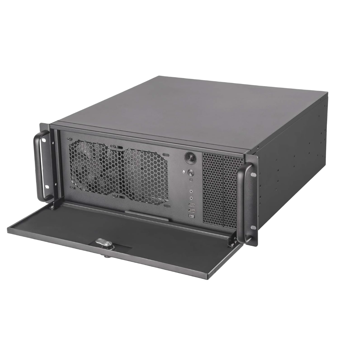 SilverStone RM42-502 4U Metal EATX Rackmount Server Casing With Liquid Cooling Compatibility - SST-RM42-502