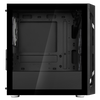 SilverStone FAH1MB-PRO Micro-ATX Tower case with ARGB lighting Tempered Glass - Black  - SST-FAH1MB-PRO