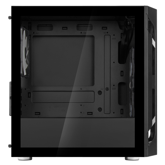 SilverStone FAH1MB-PRO Micro-ATX Tower case with ARGB lighting Tempered Glass - Black  - SST-FAH1MB-PRO