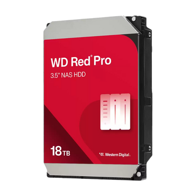 WD Red Pro 3.5" 18TB NAS HDD 512MB 7200RPM SATA - WD181KFGX