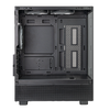 SilverStone LD04-B-ARGB Lucid Series Panoramic Tempered Glass Micro ATX Case - Black - SST-LD04-B-ARGB