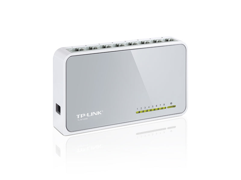 TP-Link TL-SF1008D 8-Port 10/100Mbps Desktop Switch White - SF1008D - 6935364020071