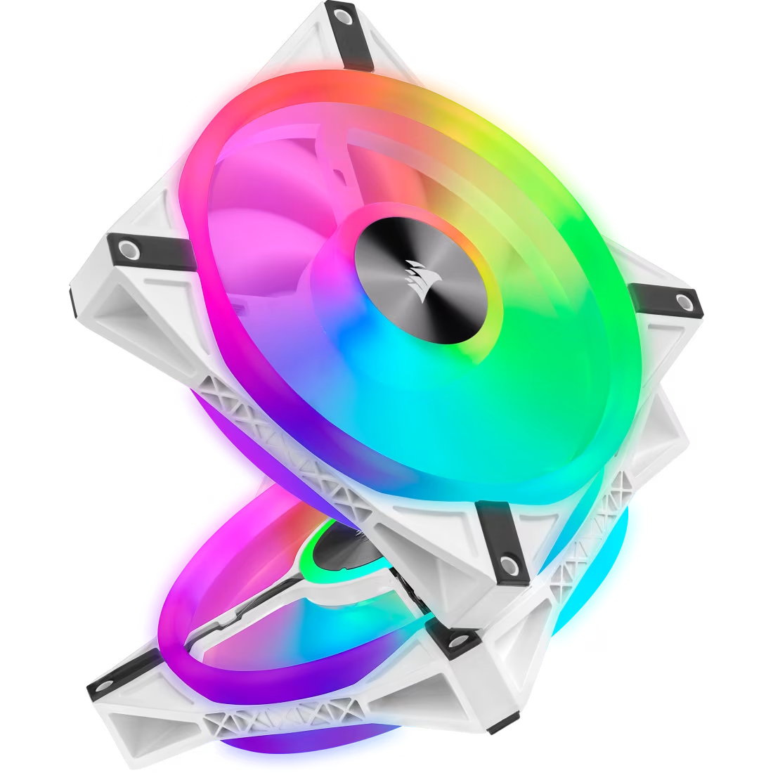 Corsair QL Series White QL140 RGB 140mm RGB LED Fan Dual Pack - CS-CO-9050106-WW