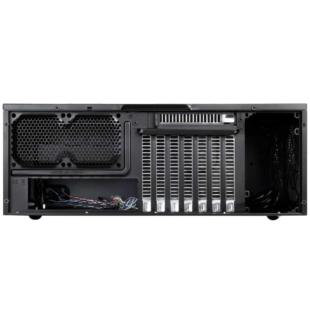 SilverStone GD09B Home Theater Computer Case HTPC with Faux Aluminum Design for ATX - SST-GD09B