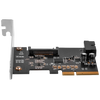 SilverStone ECU04-E USB 3.1 Gen2 PCIe Card with Internal 19pin Connector and Pericom Redriver - SST-ECU04-E
