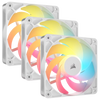 Corsair RS120-R ARGB 120mm PWM Reverse Fans Triple Pack - White - 840440494676