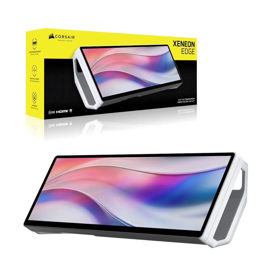 Corsair XENEON EDGE 14.5" LCD Touchscreen LCD Screen - White - CS-CC-9011311-WW