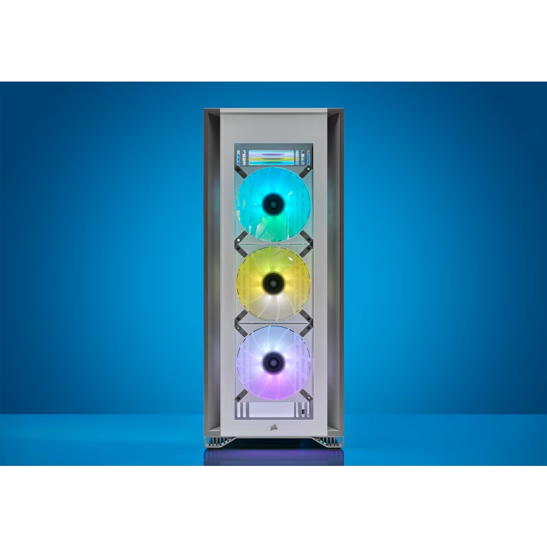 Corsair ML120 RGB ELITE 120mm Magnetic Levitation RGB Fan Triple Pack with Lighting Node CORE - White - CS-CO-9050117-WW