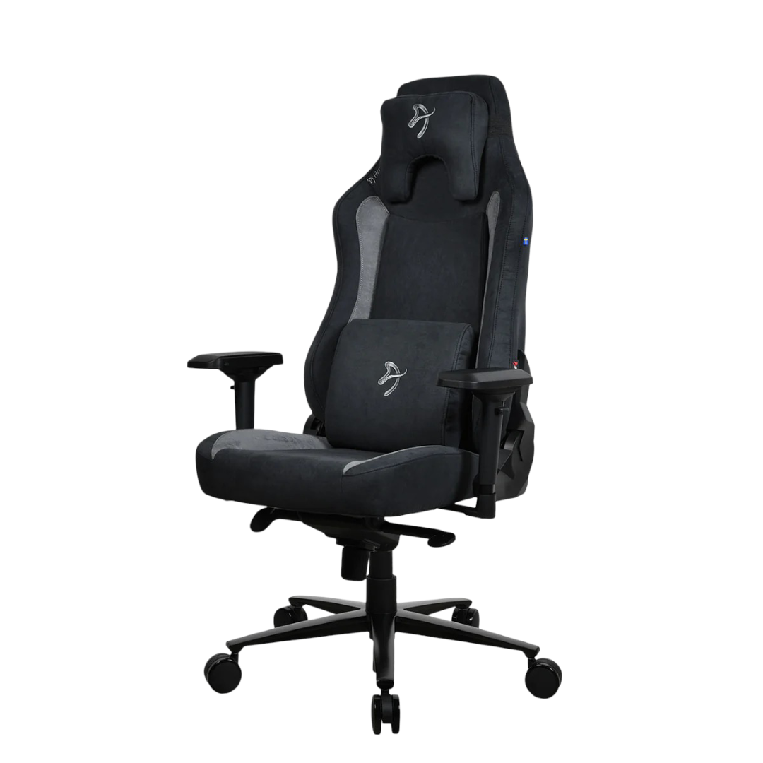 Arozzi Vernazza Supersoft Fabric Gaming Chair - Black - VERNAZZA-SPSF-BK