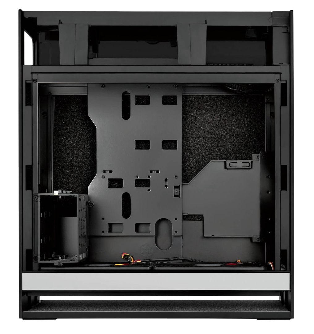 SilverStone FT05B-W Fortress SSI-CEB ATX Computer Case Black with Side Window Panel - SST-FT05B-W