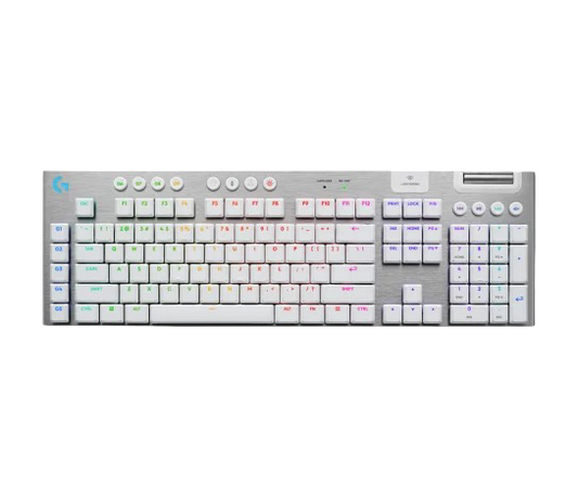 Logitech G915 X Lightspeed Low-Profile Wireless Gaming Keyboard Tactile Switches - White - 97855195081