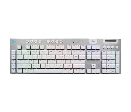 Logitech G915 X Lightspeed Low-Profile Wireless Gaming Keyboard Tactile Switches - White - 097855195081