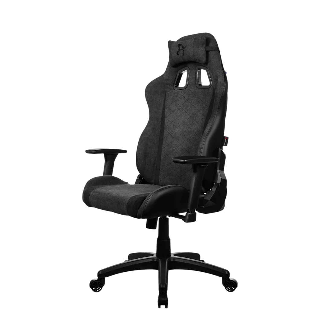 Arozzi Avanti Soft Fabric Gaming Chair - Dark Grey - AVANTI-SFB-DG