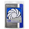 SilverStone FW121 120mm Professional PWM Fan with Optimal Performance and Low Noise White Blade Blue Frame - SST-FW121