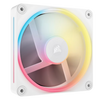 Corsair iCUE LINK LX120-R RGB 120mm PWM Reverse Fan Single Pack - White - 840006688723