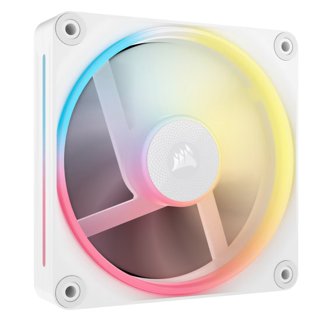 Corsair iCUE LINK LX120-R RGB 120mm PWM Reverse Fan Single Pack - White - 840006688723