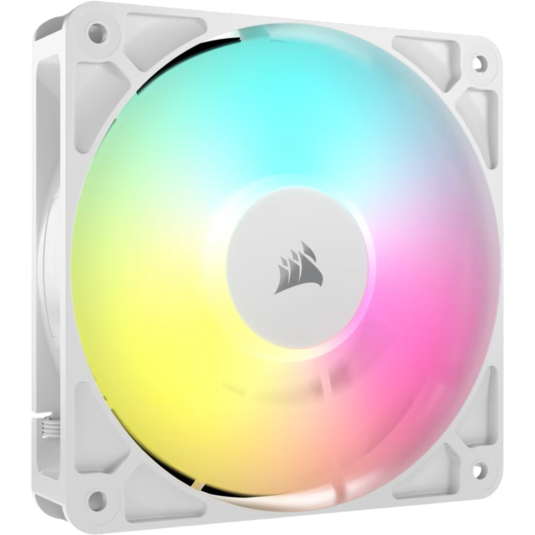 Corsair RS120 ARGB 120mm PWM Fan Single Pack - White - 840006684169