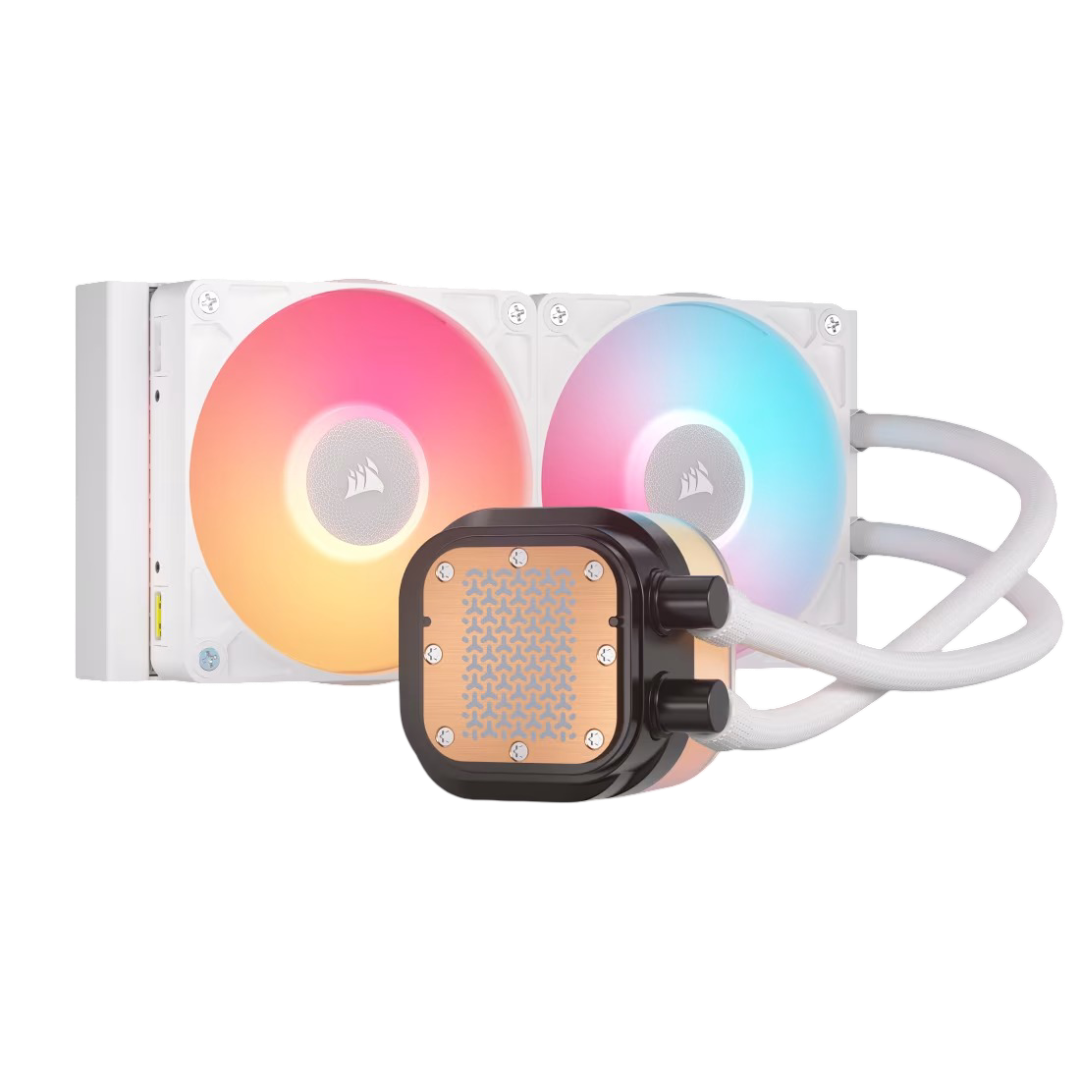 Corsair iCUE LINK TITAN 240 RX LCD Liquid CPU Cooler - White - 840440482970