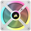 Corsair iCUE LINK QX120 RGB 120mm Magnetic Dome RGB Fan Expansion Kit Single Pack - White - 840006697978