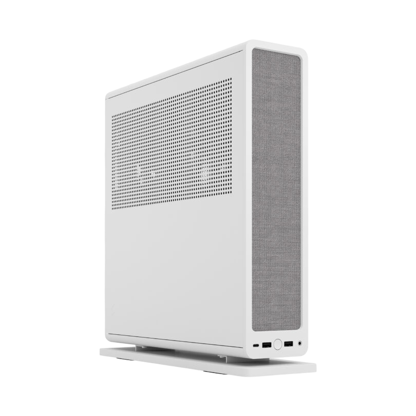 Fractal Design Ridge Mini-ITX Slim Small Form Factor PC Case - White - FDRIDGEITXWHT