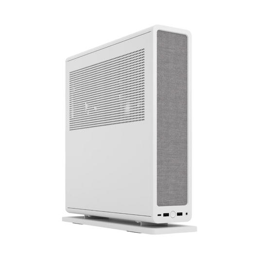 Fractal Design Ridge Mini-ITX Slim Small Form Factor PC Case - White - FDRIDGEITXWHT