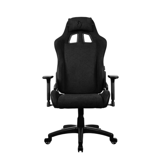 Arozzi Avanti Soft Fabric Gaming Chair - Pure Black - AVANTI-SFB-PBK