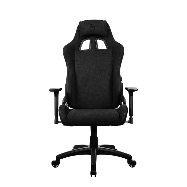 Arozzi Avanti Soft Fabric Gaming Chair - Pure Black - AVANTI-SFB-PBK