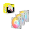 Corsair RS120-R ARGB 120mm PWM Reverse Fans Triple Pack - White - 840440494676