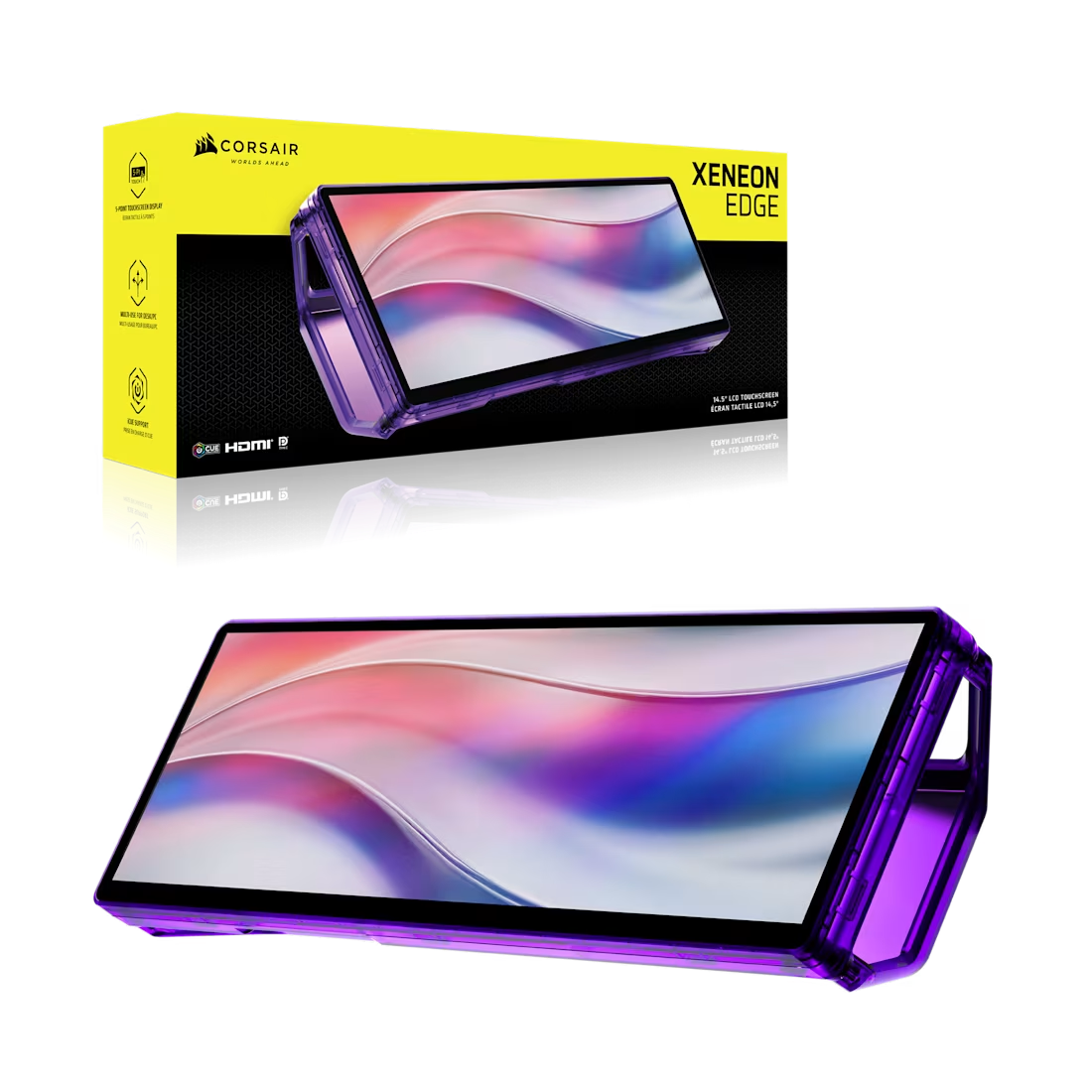 Corsair XENEON EDGE 14.5" LCD Touchscreen LCD Screen - Atomic Purple - CS-CC-9011337-WW
