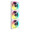 Corsair iCUE LINK QX120 RGB 120mm Magnetic Dome RGB Fan Starter Kit Triple Pack - White - 840006697985