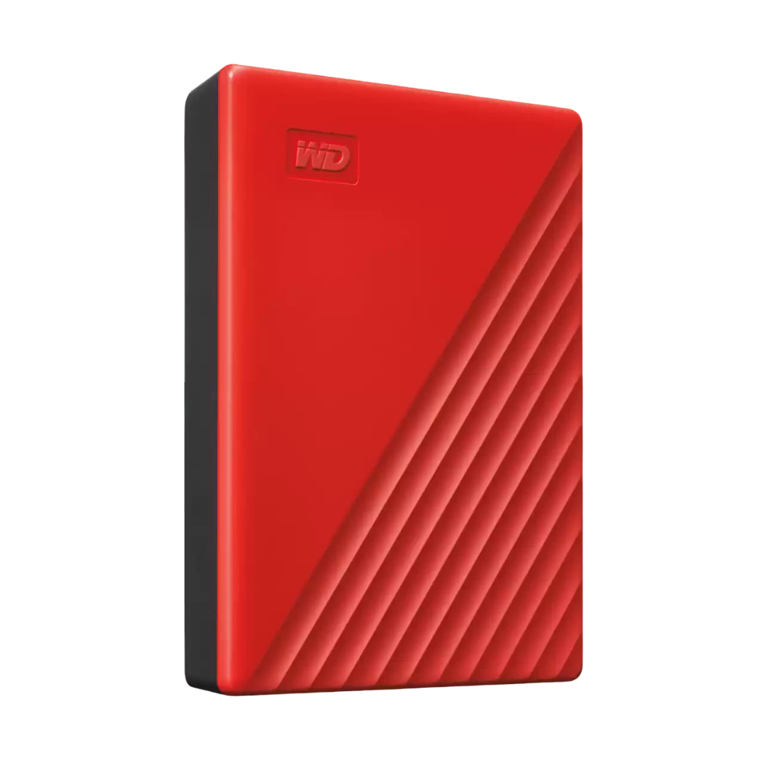 My Passport - 4TB USB 3.2 Gen 1 Portable HDD - RED - 718037870236