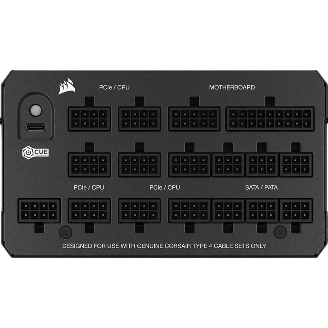 Corsair HX1200i 80 Plus Fully Modular Ultra-Low Noise ATX Power Supply with 12V-2x6 Cable ATX 3.1 & PCIe 5.1 Compliant - 840440495222