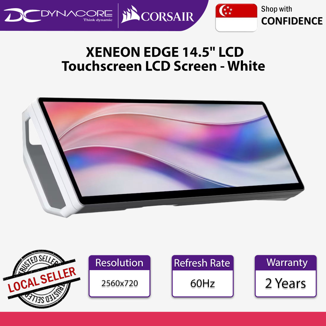 Corsair XENEON EDGE 14.5" LCD Touchscreen LCD Screen - White - CS-CC-9011311-WW