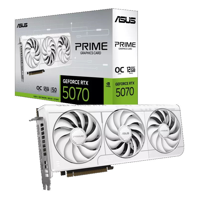 ASUS PRIME GeForce RTX 5070 White OC Edition 12GB GDDR7 - 199291046122