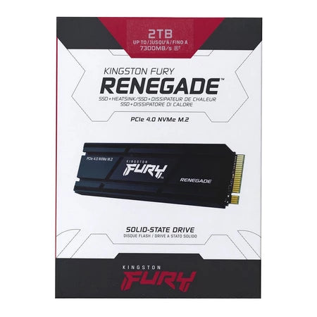 KINGSTON FURY RENEGADE PCIE4.0 2TB NVMe SSD WITH HEATSINK - 740617331134