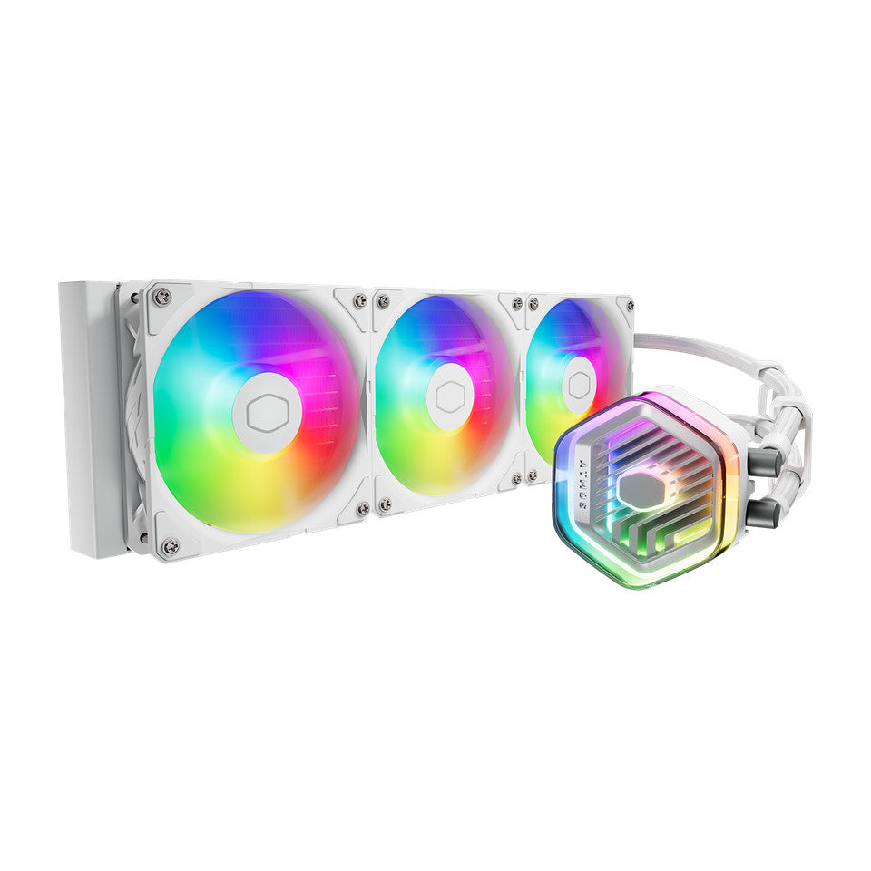 COOLER MASTER MASTERLIQUID 360 ATMOS WHITE ARGB AIO LIQUID COOLER- 4719512139974