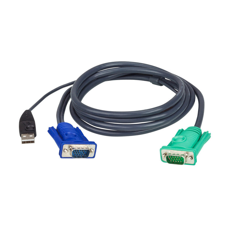 ATEN 2L-5202U 1.8M USB KVM Cable with 3 in 1 SPHD 2L-5202U - 672792151217